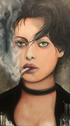 Série portrait de femme "Embrumée" huile sur toile dimensions 54 x 81 Série portrait de femme "Embrumée" huile sur toile dimensions 54 x 81