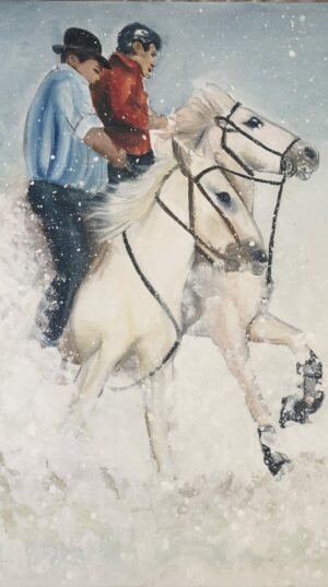 Série autour de la féria "Camargue" technique mixte sur toile dimensions 80 x 80 Série autour de la féria "Camargue" technique mixte sur toile dimensions 80 x 80