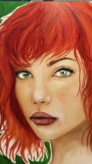 Série Regard féminin Mia technique mixte acrylique et huile sur toile dimensions80 x 80 Série Regard féminin Mia technique mixte acrylique et huile sur toile dimensions80 x 80