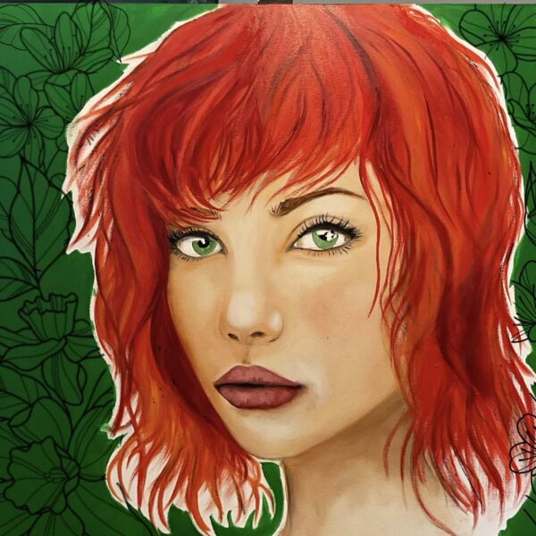 Série Regard féminin Mia technique mixte acrylique et huile sur toile dimensions80 x 80 Série Regard féminin Mia technique mixte acrylique et huile sur toile dimensions80 x 80