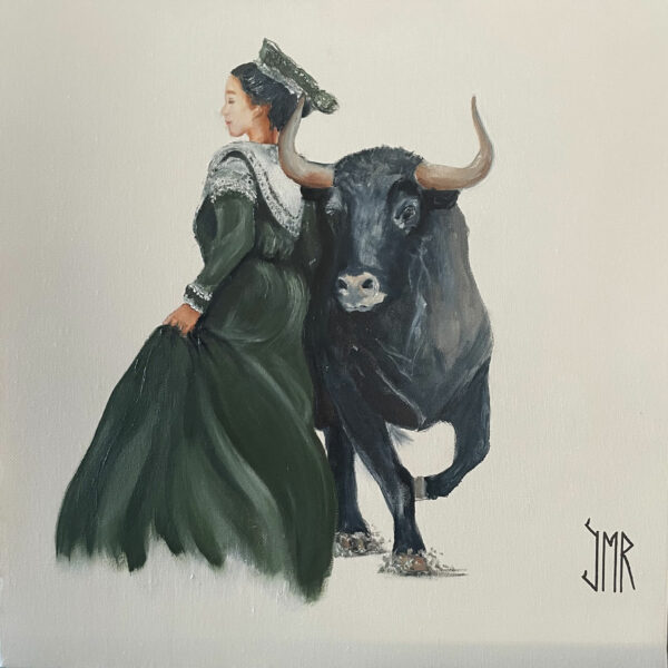 Série Toro "Arlésienne" huile sur toile dimensions 30 x 30