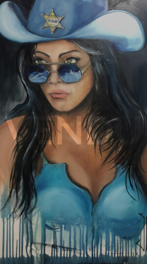 Série portrait de femme "La route de l'ouest" huile sur toile dimensions 60 x 81 Série portrait de femme "La route de l'ouest" huile sur toile dimensions 60 x 81