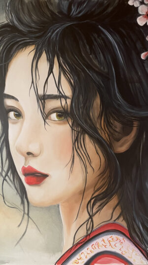 "Douceur de printemps" huile sur toile dimensions 81 x 100 "Douceur de printemps" huile sur toile dimensions 81 x 100