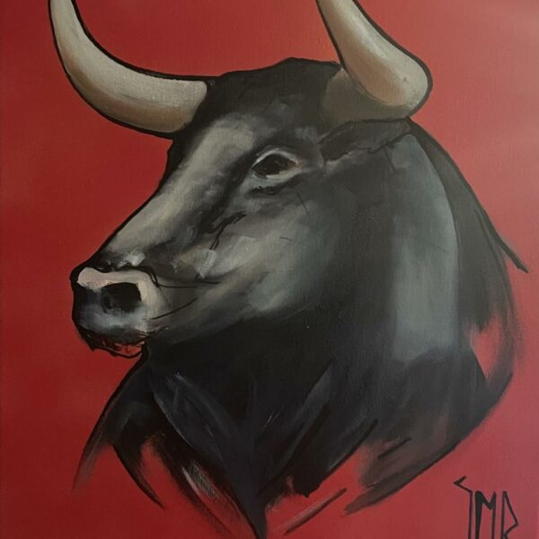Rouge acrylique sur toile dimensions 40 x 40 Rouge acrylique sur toile dimensions 40 x 40