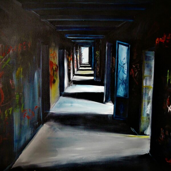 "Solitude" huile sur toile dimensions 100  x 70