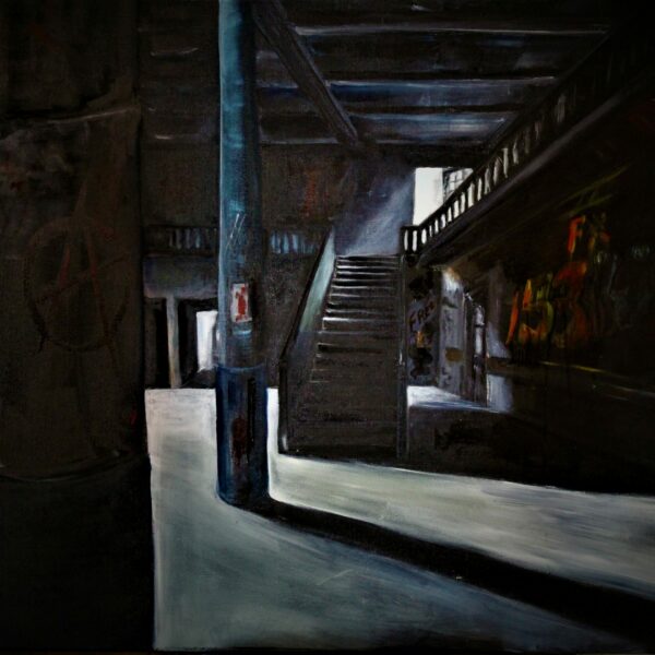 "Monde déchu" huile sur toile