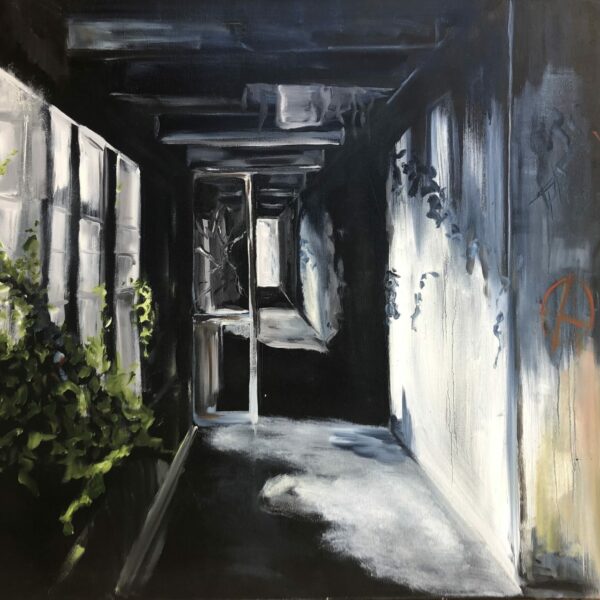 "Ombres et lumières" huile sur toile dimensions 100 x 70