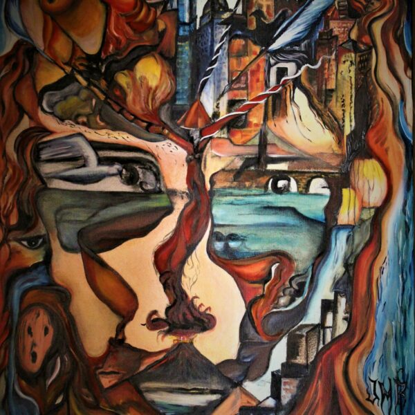 "Voyage" huile sur toile