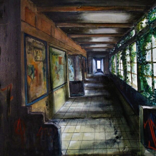 "Assourdissant silence" huile sur toile