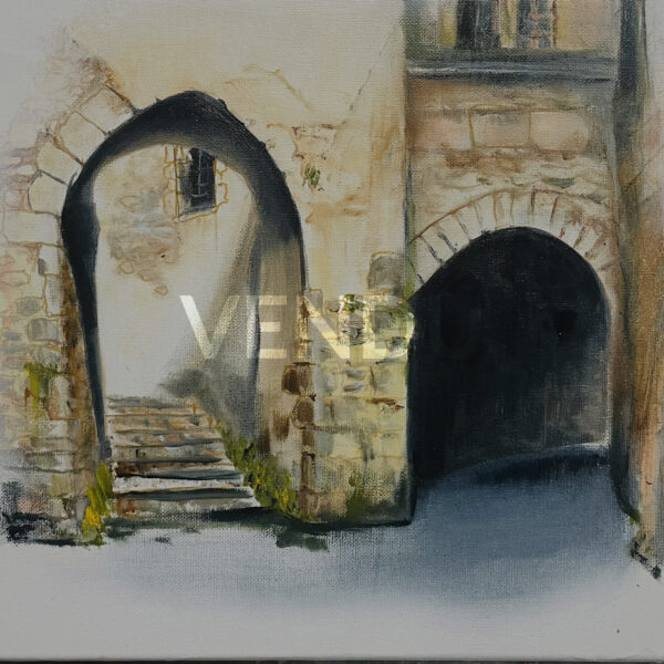 Série Sernhac “Porte Sarrasine” huile sur toile dimensions 30 x 40