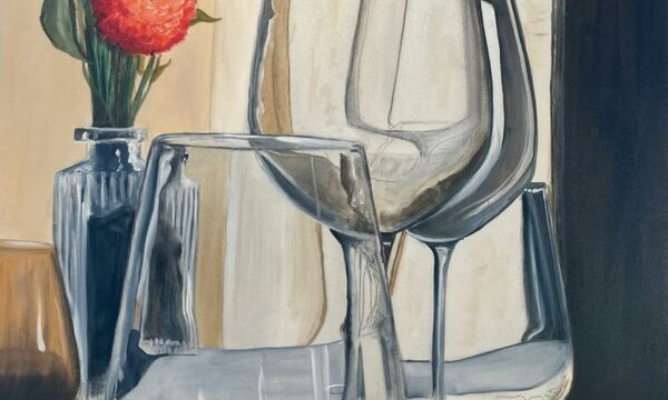 Table de la Begude St Pierre huile sur toile dimensions 60 x 73 Table de la Begude St Pierre huile sur toile dimensions 60 x 73